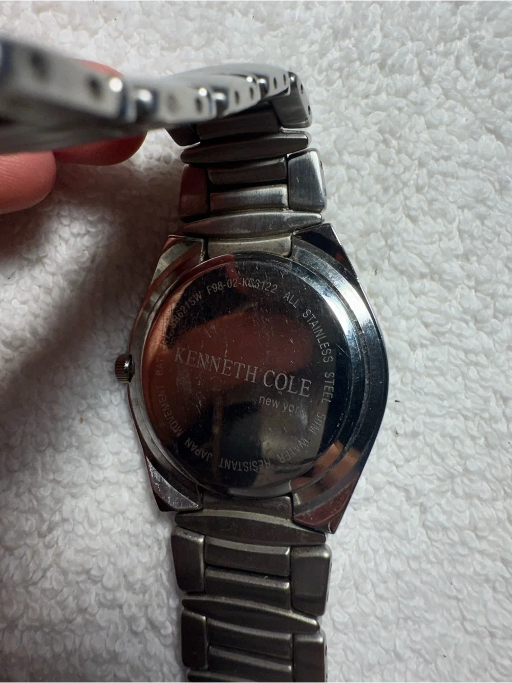 Kenneth Cole Unisex Adults KC3122 Silver Tone 34mm Quartz Analog Watch 7